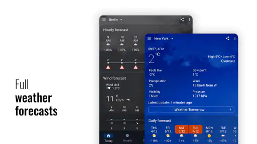 שעון ומזג אוויר של Sense Flip screenshot