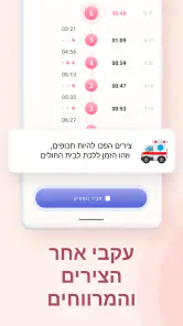 תזמון צירים: מעקב הריון screenshot