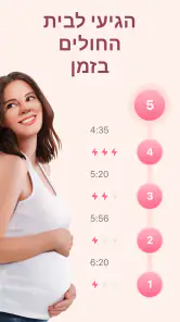 תזמון צירים: מעקב הריון screenshot