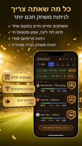 תחזיות כדורגל AI screenshot