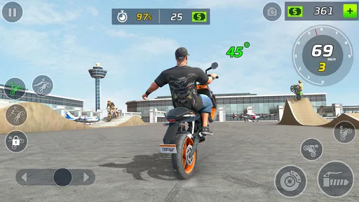 jeu de wheeling en moto screenshot