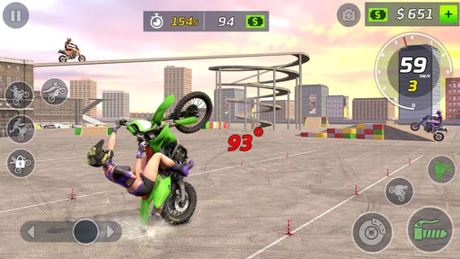 jeu de wheeling en moto screenshot
