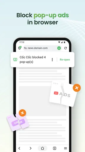 Cốc Cốc: Browser & Adblock screenshot