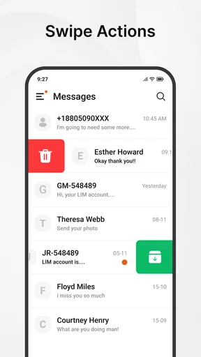 Messages screenshot