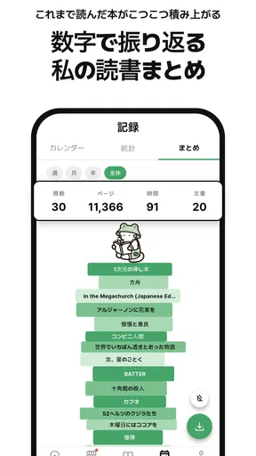 ネコノホンシツジ - 読書記録・積読・本棚 screenshot