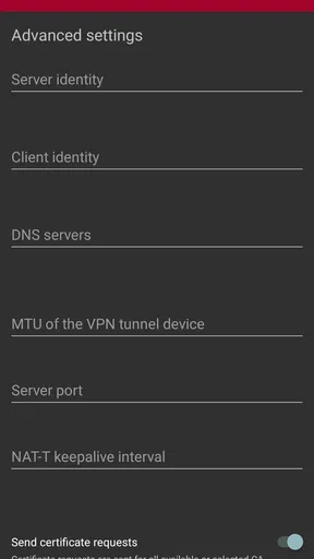 strongSwan VPN Client screenshot