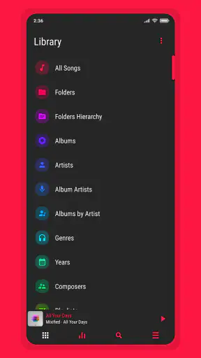 Aurora - Poweramp Skin screenshot
