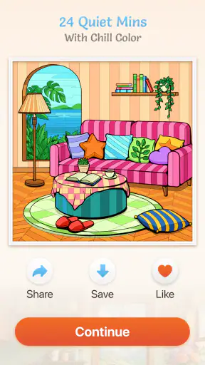 Chill Color - 数字で塗り絵 screenshot