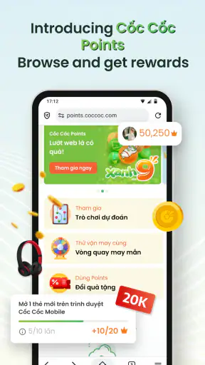 Cốc Cốc: Browser & Adblock screenshot