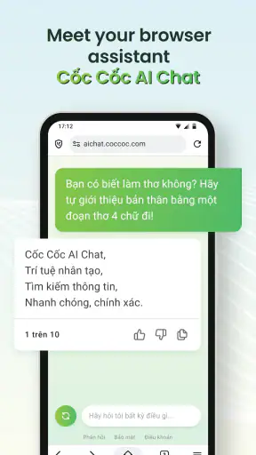 Cốc Cốc: Browser & Adblock screenshot