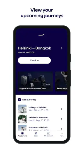 Finnair screenshot