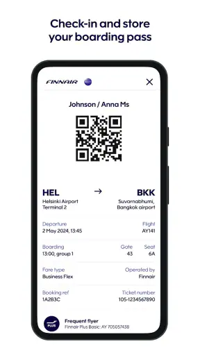 Finnair screenshot