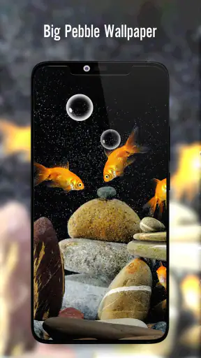 Fish On Screen 3D Wallpaper screenshot