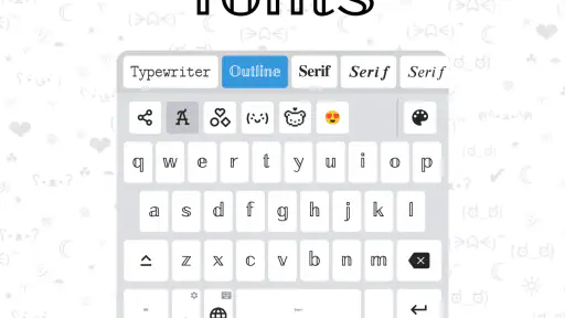 Fonts - フォントと絵文字のキーボードアプリ screenshot