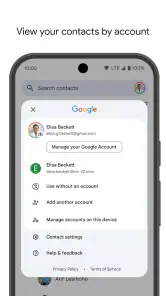 Google コンタクト screenshot