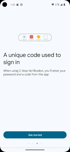 Google 認証システム screenshot