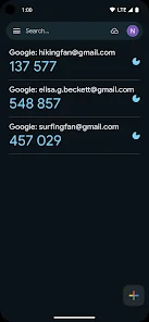 Google 認証システム screenshot