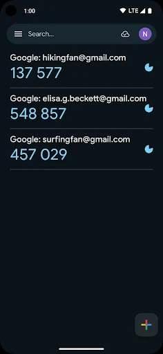Google 認証システム screenshot