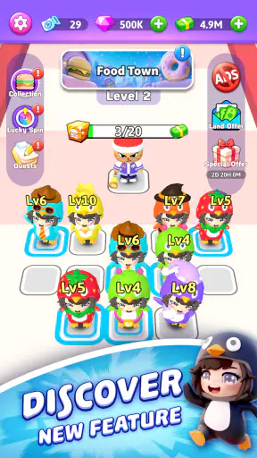 Gugu Gaga Penguin: Merge & Run screenshot