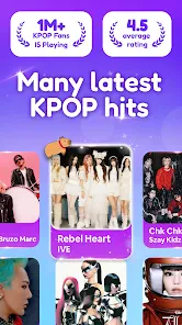 k-pop 音ゲー: ピアノタイル & リズムゲーム screenshot