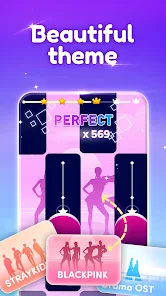k-pop 音ゲー: ピアノタイル & リズムゲーム screenshot