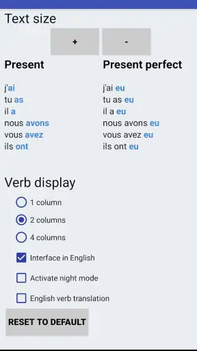 Le Conjugueur Premium screenshot