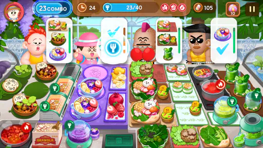 LINE シェフ かわいいクッキングゲームでレストラン経営！ screenshot