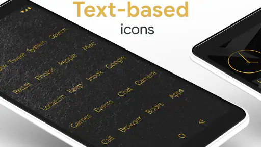 Lines Gold Pro - Icon Pack screenshot