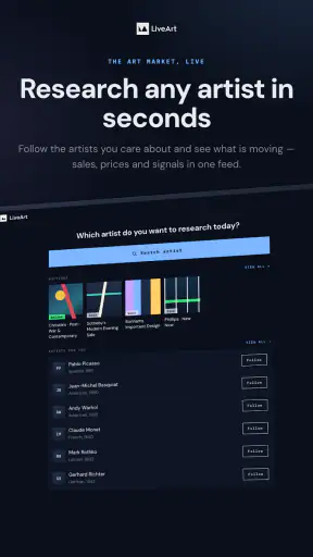 LiveArt: The Art Market App screenshot