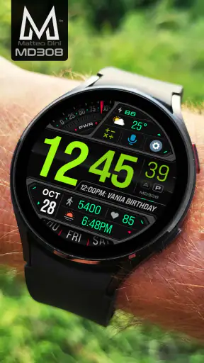 MD308 Digital watch face screenshot