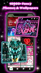Neon Love キーボード screenshot