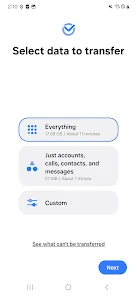 Samsung Smart Switch Mobile screenshot