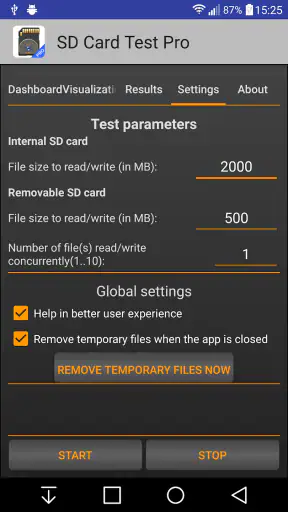 SD Card Test Pro screenshot