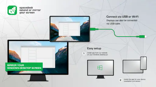 spacedesk - USB Display for PC screenshot