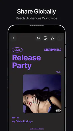 Stationhead screenshot