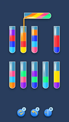 Water Sort 色合わせパズルゲーム - 楽しい脳トレ screenshot
