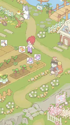 ねこマージガーデン：猫のゲーム・放置ゲーム screenshot
