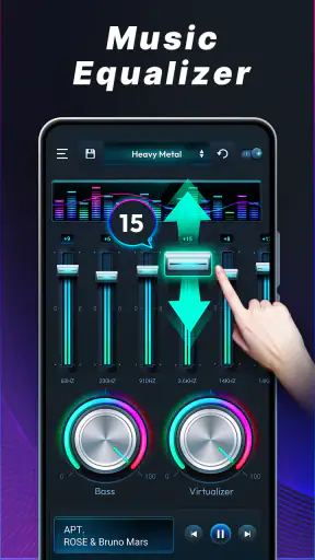 イコライザー 重低音アンドロイド用 screenshot