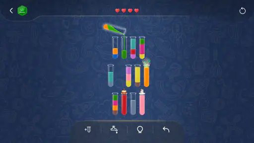 ウォーターソート：パズルゲーム screenshot