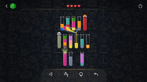 ウォーターソート：パズルゲーム screenshot