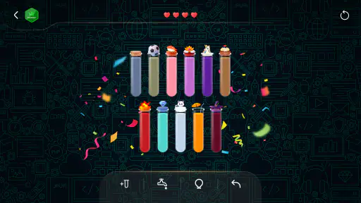 ウォーターソート：パズルゲーム screenshot