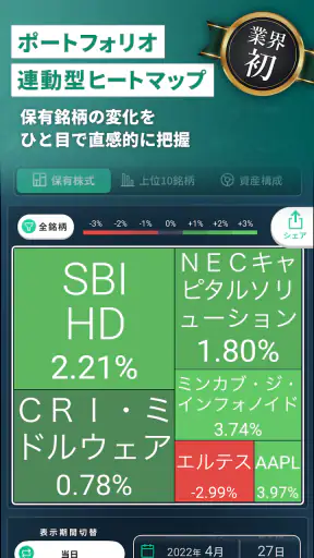 カビュウ - 株式投資管理・分析アプリ screenshot