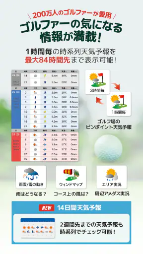 ゴル天 - 全国ゴルフ場天気予報 screenshot