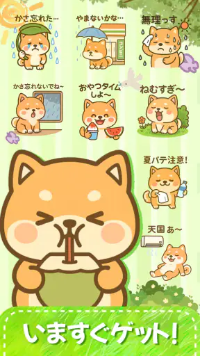 スタンプ・かわいい柴犬 screenshot