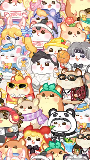 ハムハム商店街: かわいい放置タイクーンゲーム screenshot