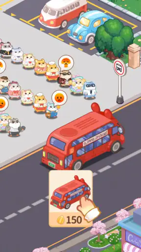 ハムハム商店街: かわいい放置タイクーンゲーム screenshot