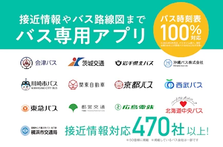 バスNAVITIMEー時刻表・乗り換え・接近情報(バスナビ) screenshot