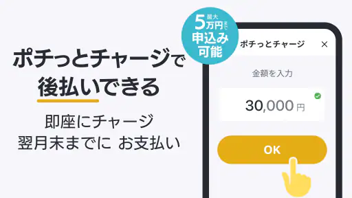 バンドルカード:Visaカードに後払いチャージ！Visa対応 screenshot