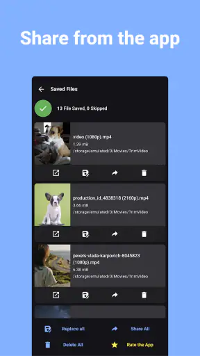動画トリミング - 動画カット編集 screenshot