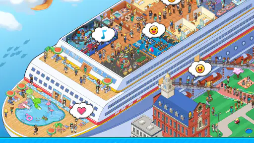 マイクルーズ： 船シミュレーション タイクーン 放置ゲーム screenshot